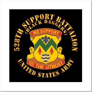 528th Support Battalion - DUI - Black Daggers X 300 Posters and Art